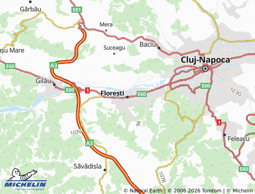 MICHELIN Florești map - ViaMichelin