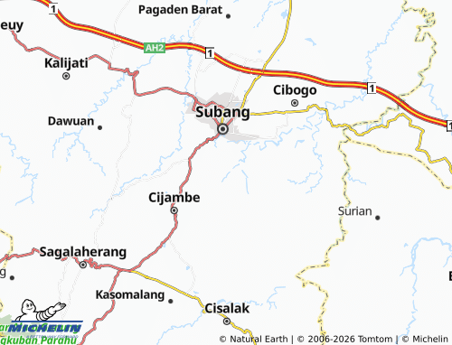 Carte MICHELIN Sukahurip - ViaMichelin