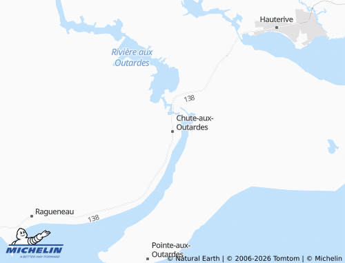 MICHELIN Chute-aux-Outardes map - ViaMichelin