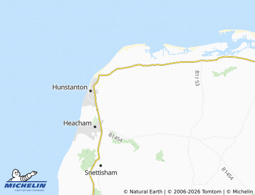 Carte MICHELIN Ringstead - ViaMichelin