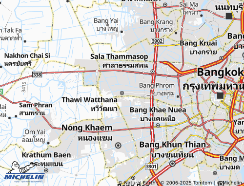 MICHELIN Thawi Watthana map - ViaMichelin