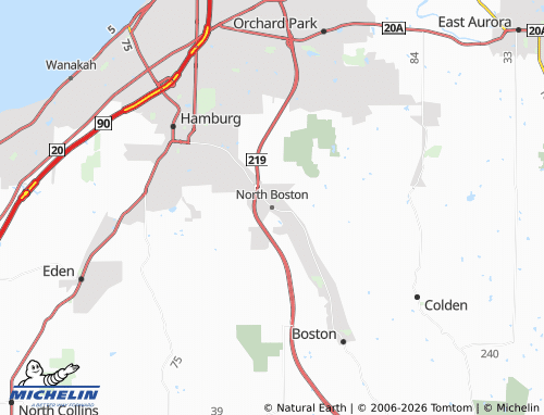 Mapa MICHELIN North Boston - ViaMichelin