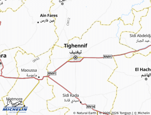 Mapa MICHELIN Teeghneef - ViaMichelin