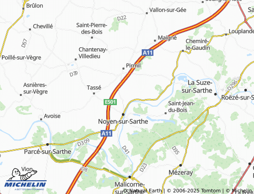 MICHELIN Les Chalumelières map - ViaMichelin