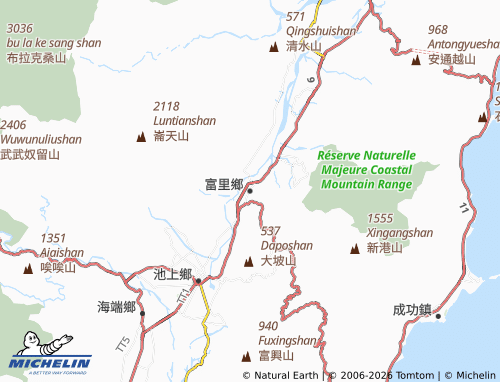 MICHELIN Fuli Township map - ViaMichelin