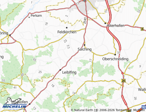 MICHELIN Niedersunzing map - ViaMichelin