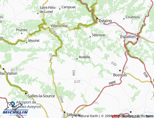 Mapa MICHELIN Rodelle - ViaMichelin