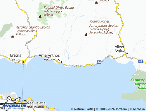 MICHELIN Ano Vatheia map - ViaMichelin