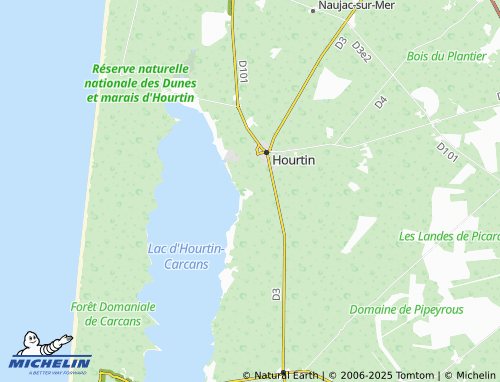 MICHELIN Lachanau map - ViaMichelin