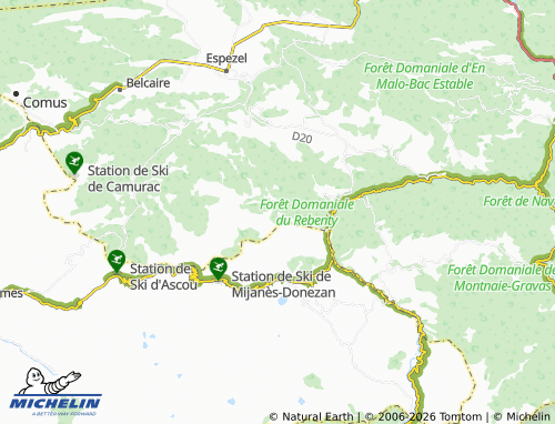 Mappa MICHELIN Campagna-de-Sault - ViaMichelin
