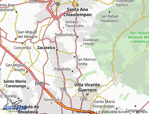 Mapa MICHELIN San Marcos Contla - ViaMichelin