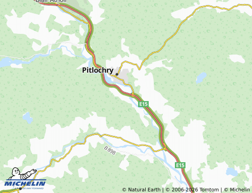 Mapa MICHELIN Dunfallandy - ViaMichelin