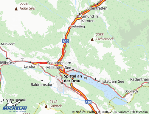 MICHELIN Treffling map - ViaMichelin