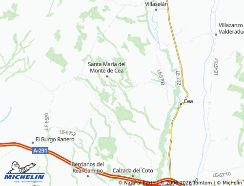 MICHELIN Banecidas map - ViaMichelin