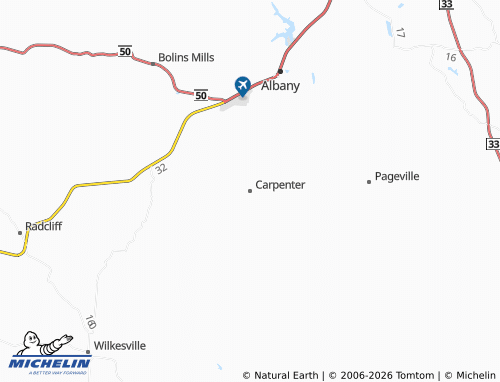 Carte MICHELIN Carpenter - ViaMichelin