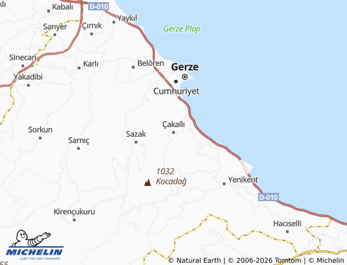 MICHELIN Çakallı map - ViaMichelin