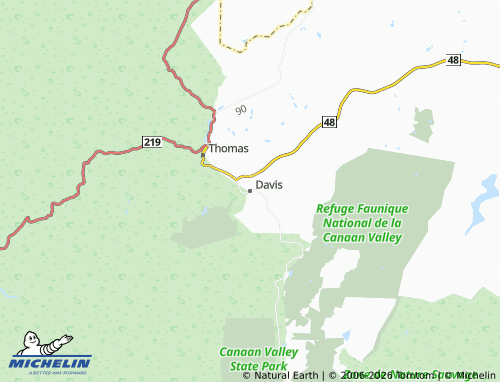 Mappa MICHELIN Davis - ViaMichelin