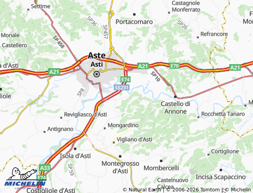 Mapa MICHELIN Carretti - ViaMichelin