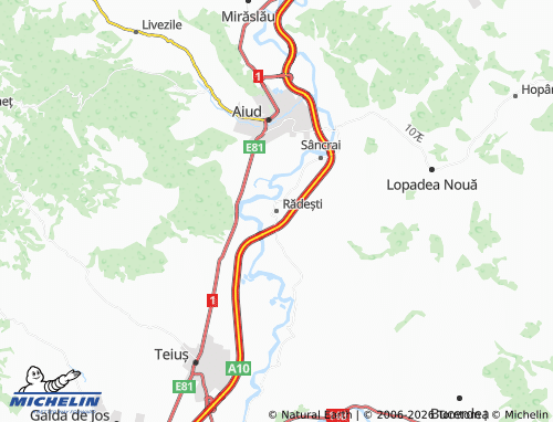 Mapa MICHELIN Rădești - ViaMichelin