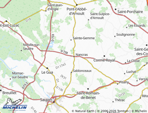 Mapa MICHELIN Nancras - ViaMichelin