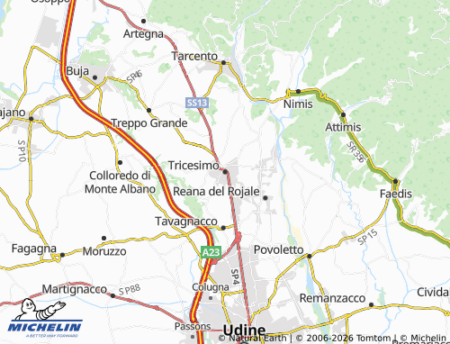 Mappa MICHELIN Tricesimo - ViaMichelin