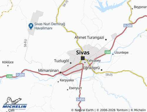 MICHELIN Yunusemre map - ViaMichelin