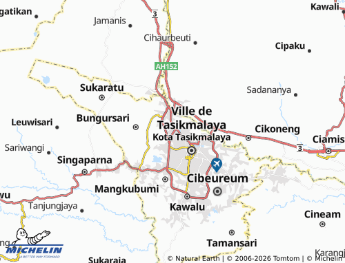 MICHELIN Panyingkiran map - ViaMichelin
