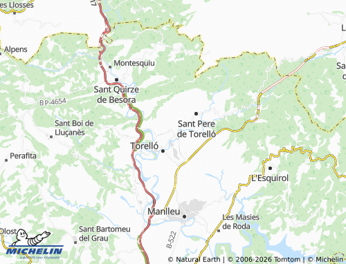 Carte MICHELIN Sant Vicenç de Torelló - ViaMichelin