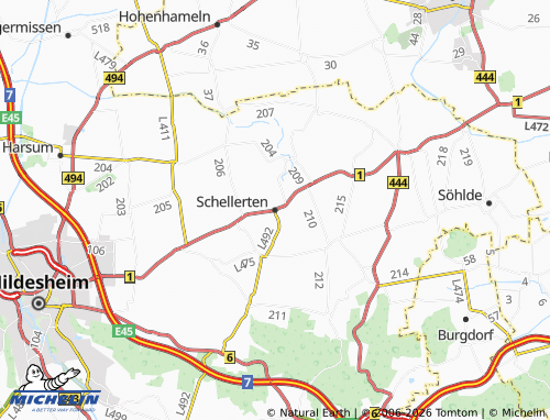 MICHELIN Schellerten map - ViaMichelin