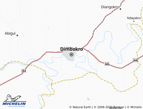 Mappa MICHELIN Dimbokro - ViaMichelin