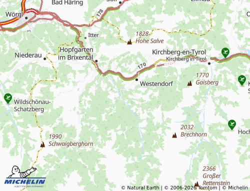 Mapa MICHELIN Vorderwindau - ViaMichelin