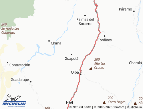 Mapa MICHELIN Guapotá - ViaMichelin