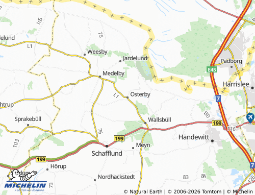 MICHELIN Osterby map - ViaMichelin