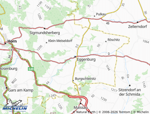 MICHELIN Eggenburg map - ViaMichelin