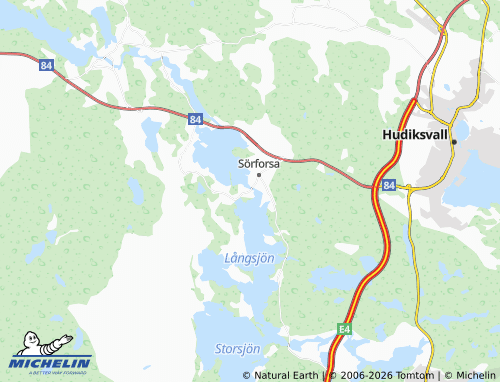 MICHELIN Tövsätter map - ViaMichelin