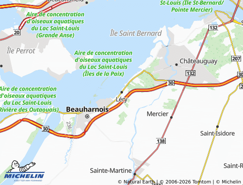 MICHELIN-Landkarte Léry - ViaMichelin
