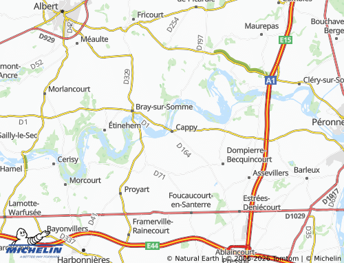 Carte MICHELIN Cappy - ViaMichelin