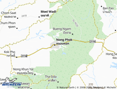MICHELIN Rop Mueang map - ViaMichelin