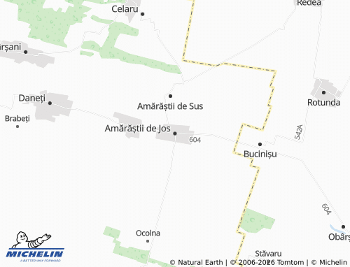 MICHELIN Amărăștii de Jos map - ViaMichelin