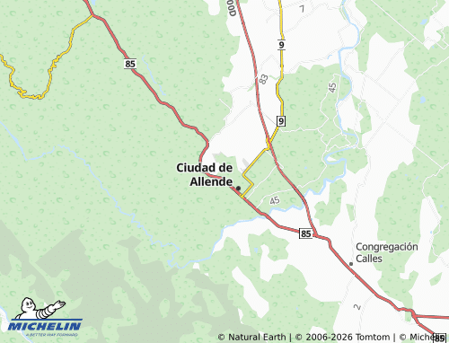 MICHELIN Sección Benito Juárez map - ViaMichelin