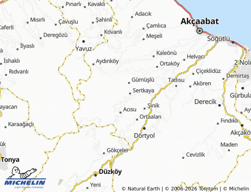 MICHELIN Kemaliye map - ViaMichelin