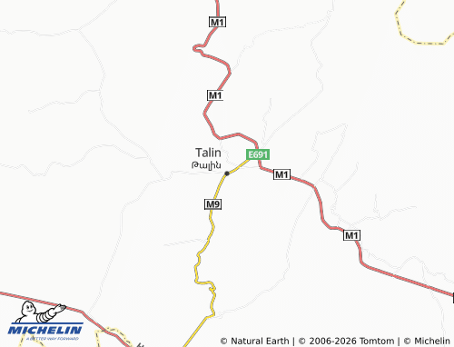 MICHELIN Talin map - ViaMichelin