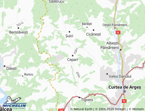 MICHELIN Cepari map - ViaMichelin