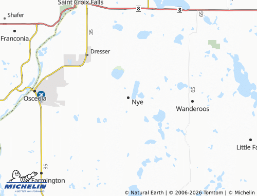 Mapa MICHELIN Nye - ViaMichelin