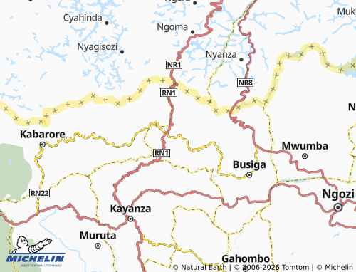 MICHELIN Mparamiru map - ViaMichelin
