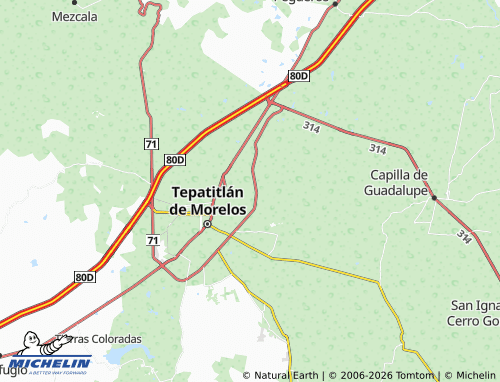 Mappa MICHELIN Juan Pablo II - ViaMichelin