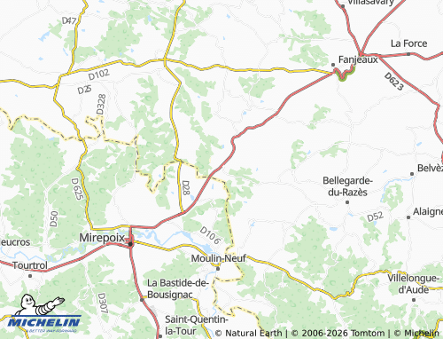 MICHELIN Saint-Gaudéric map - ViaMichelin