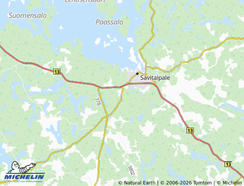 Kaart MICHELIN Olvenlampi - ViaMichelin