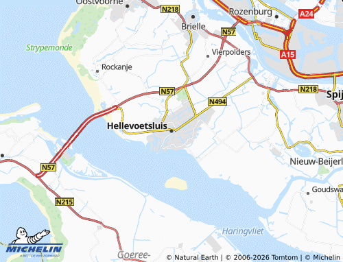 Mapa MICHELIN Hellevoetsluis - ViaMichelin