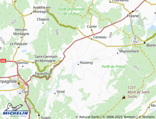 Carte MICHELIN Mièges - ViaMichelin